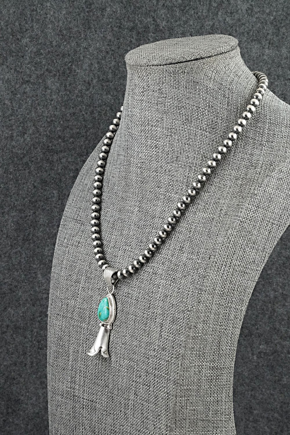 Turquoise & Sterling Silver Necklace - Samuel Yellowhair