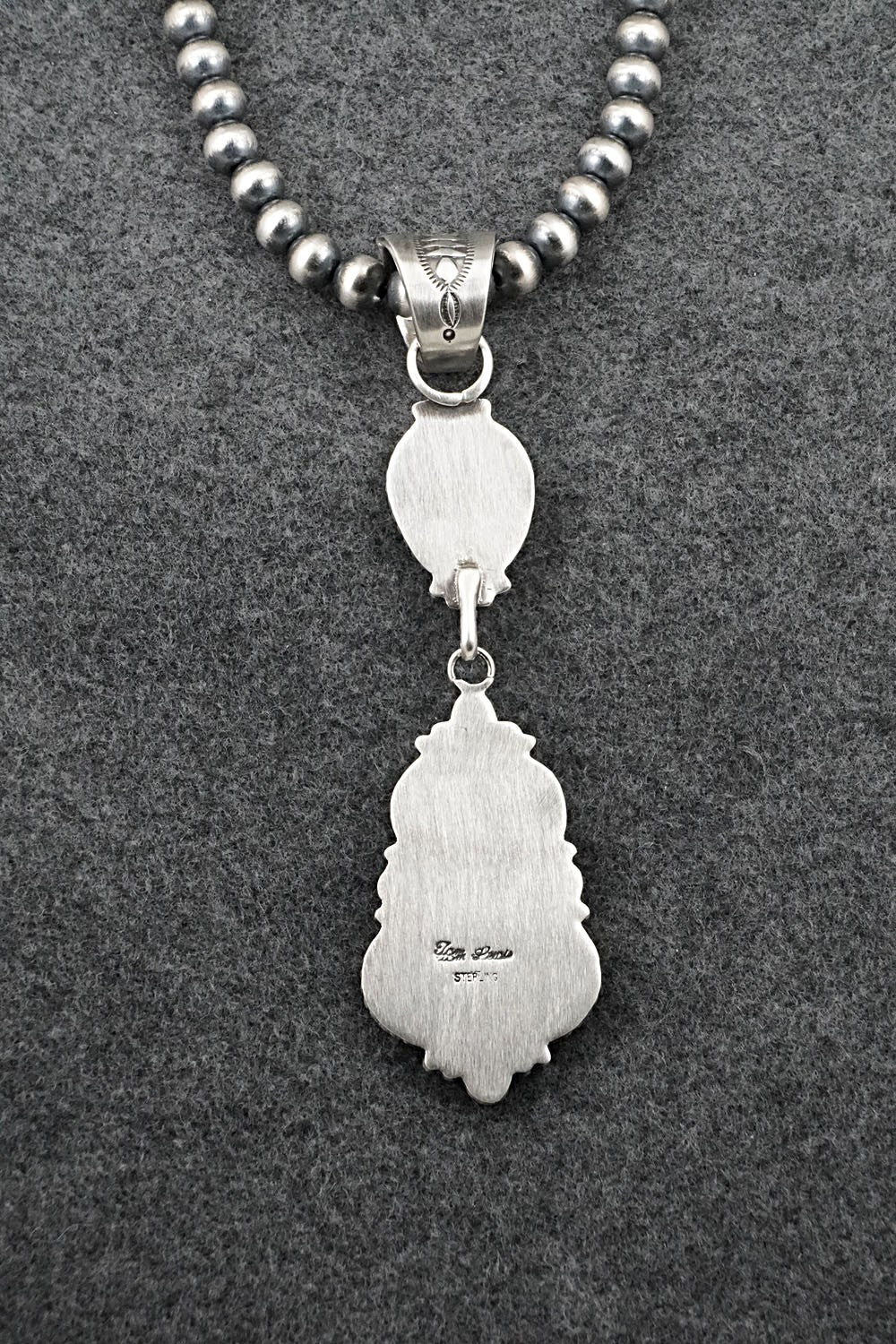 Turquoise & Sterling Silver Necklace - Tom Lewis