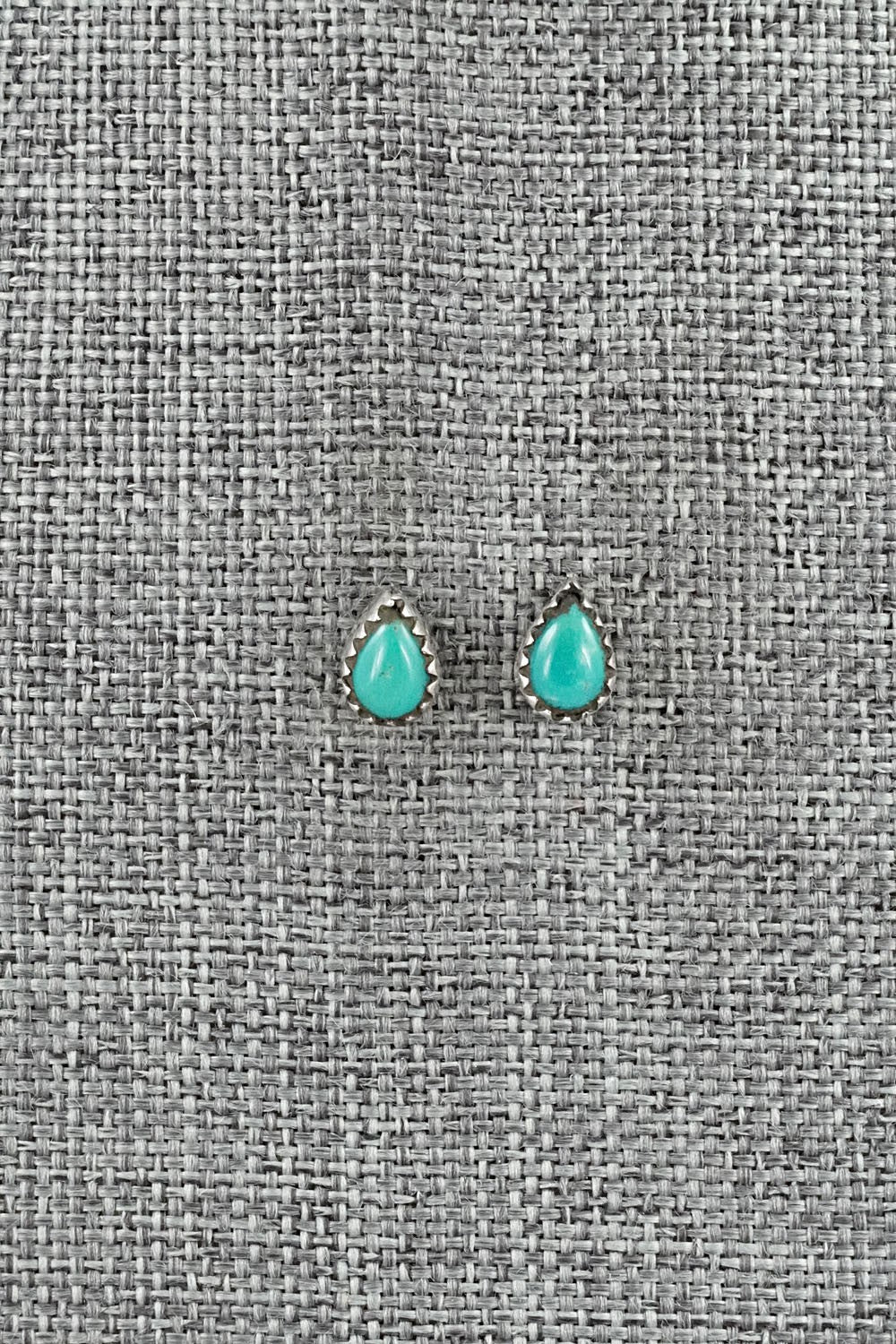 Turquoise & Sterling Silver Earrings - Gerald Joe
