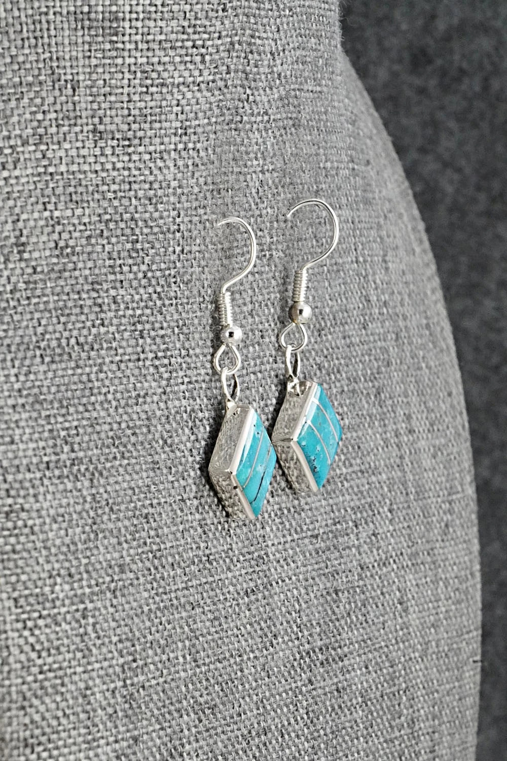 Turquoise and Sterling Silver Earrings - Michelle Haloo