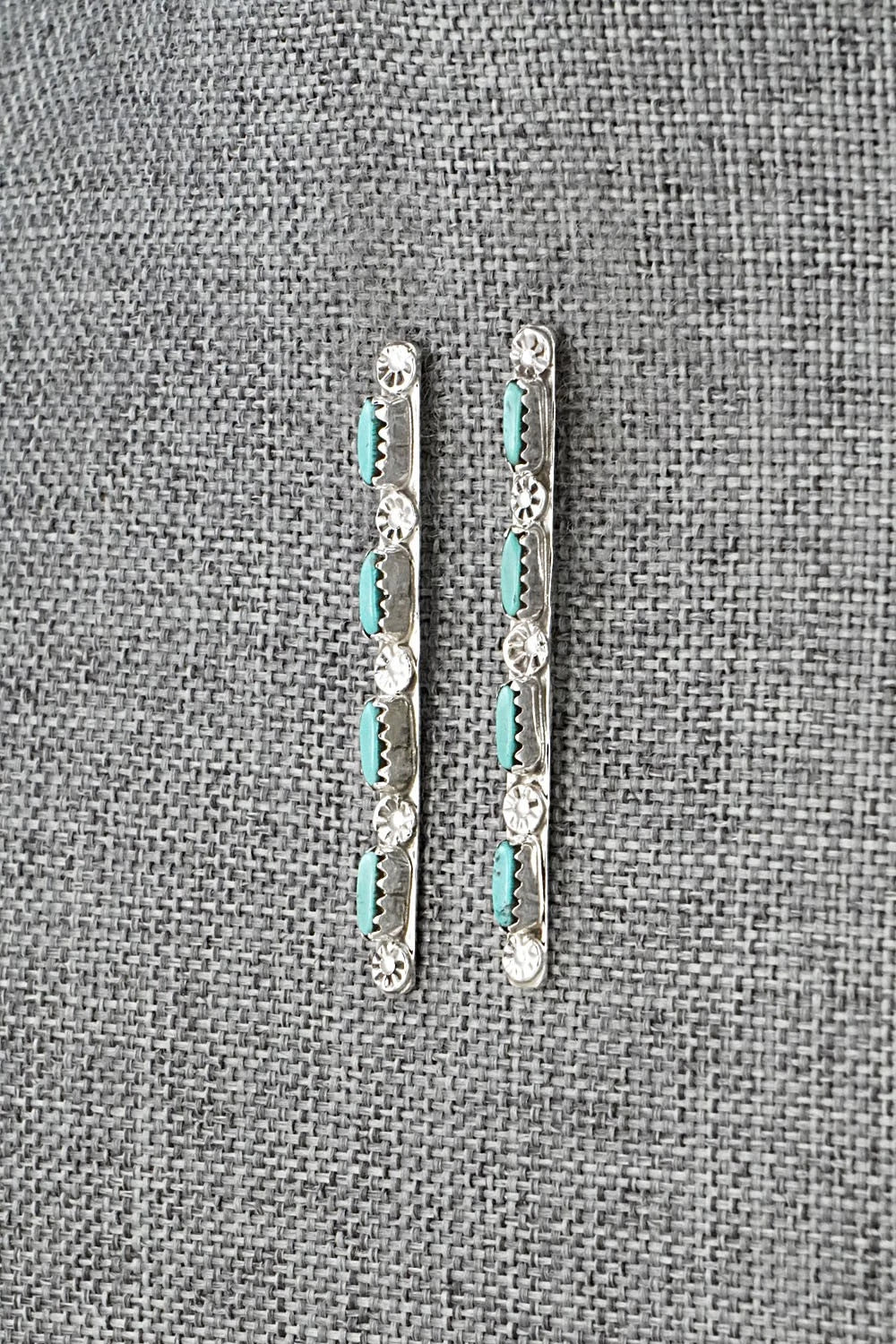 Turquoise & Sterling Silver Earrings - Murray Hannaweeka