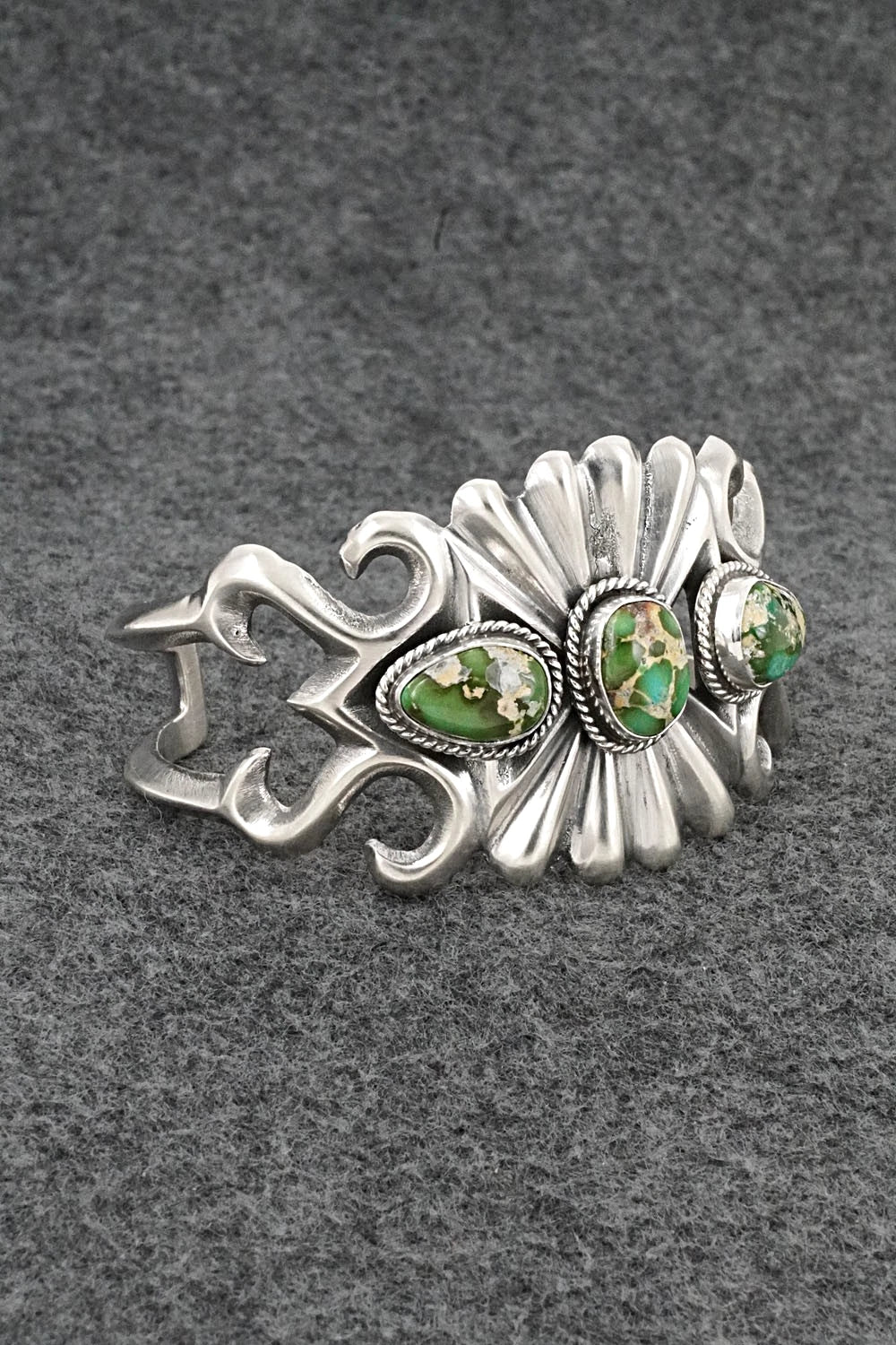 Turquoise & Sterling Silver Bracelet - Eugene Gruber