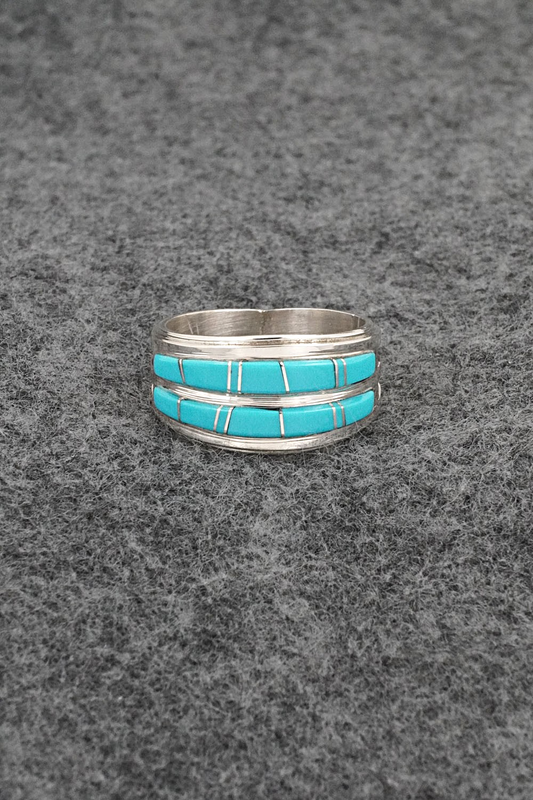 Turquoise & Sterling Silver Ring - Wilbert Muskett Jr. - Size 9.25