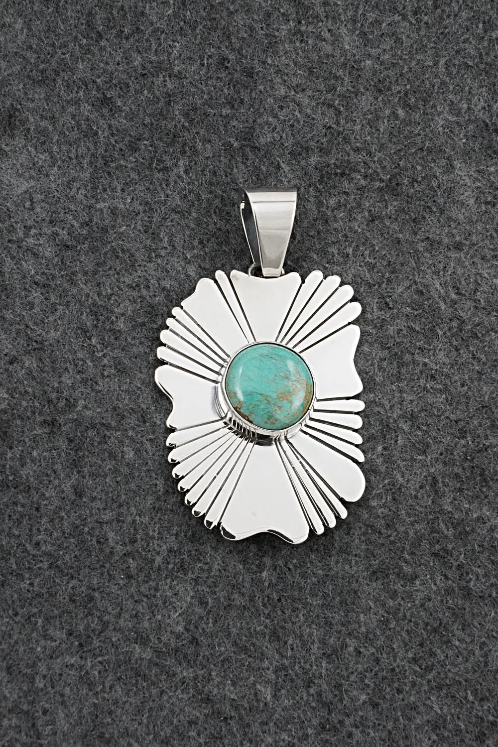 Turquoise & Sterling Silver Pendant - Daniel Benally