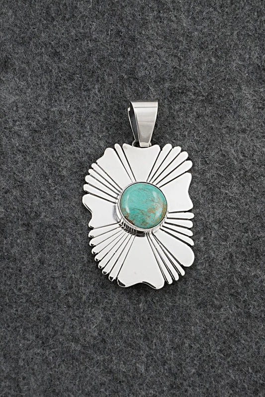 Turquoise & Sterling Silver Pendant - Daniel Benally