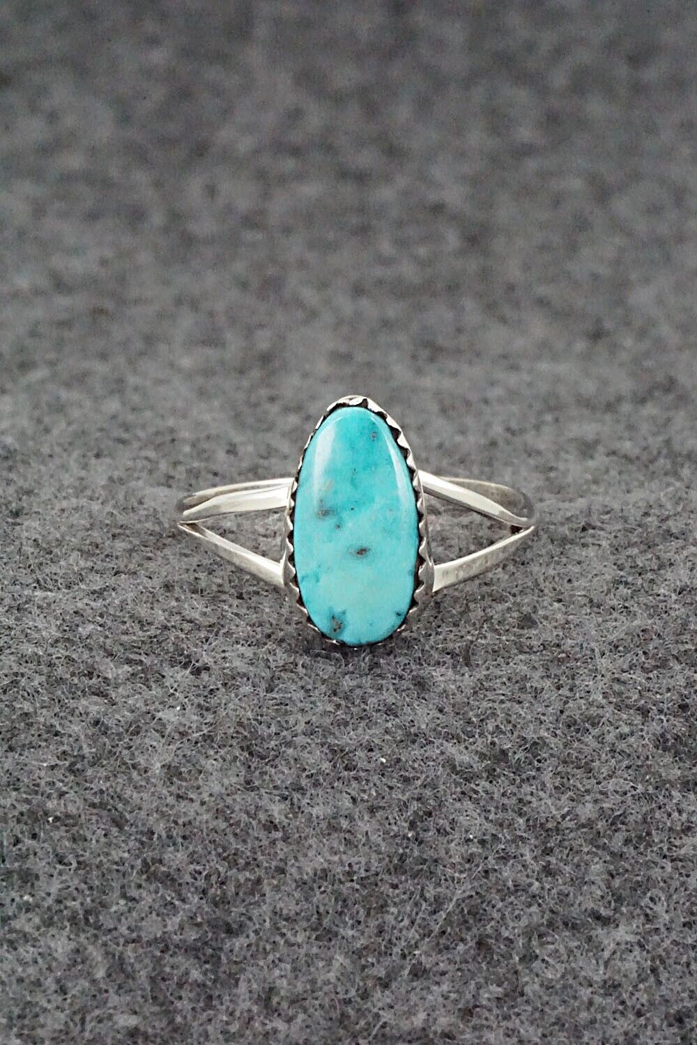 Turquoise & Sterling Silver Ring - Sharon McCarthy - Size 9.5