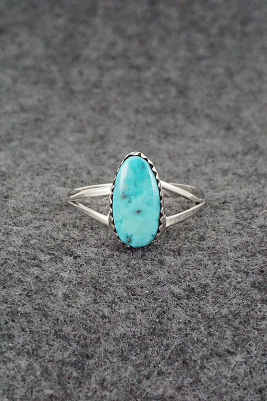Turquoise & Sterling Silver Ring - Sharon McCarthy - Size 9.5