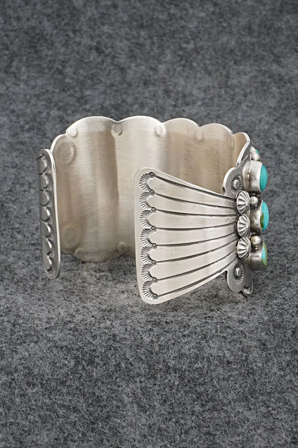 Turquoise & Sterling Silver Bracelet - Tom Lewis