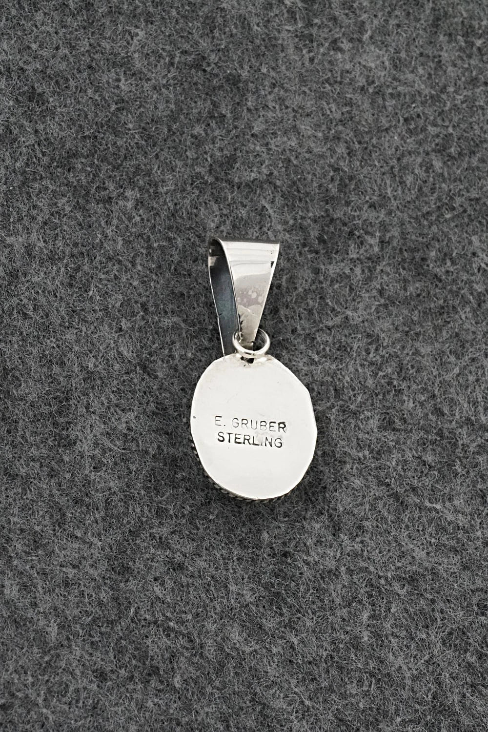 Turquoise & Sterling Silver Pendant - Eugene Gruber