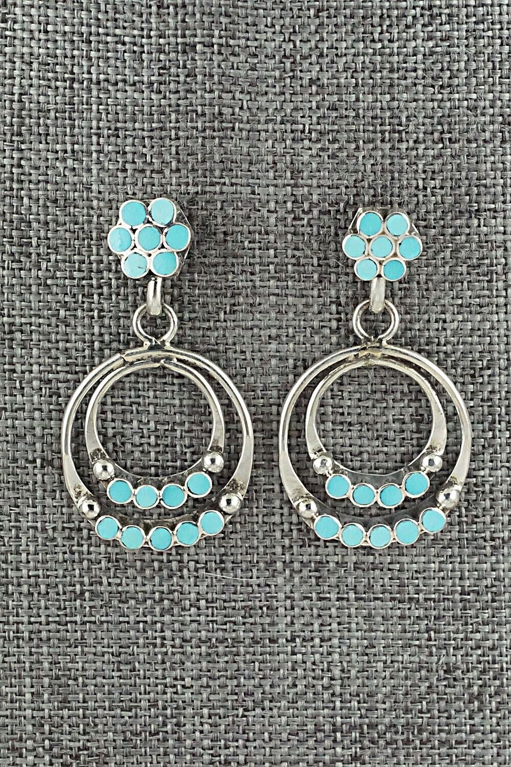 Turquoise & Sterling Silver Earrings - Michelle Peina
