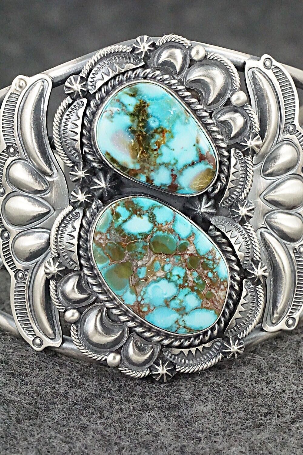 Turquoise & Sterling Silver Bracelet - Raymond Delgarito