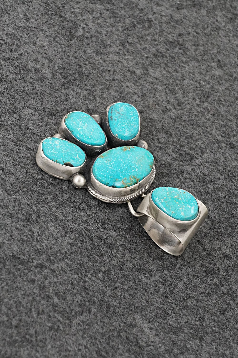 Turquoise & Sterling Silver Pendant - Kathleen Livingston