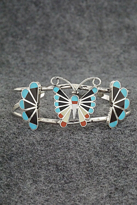 Multi-Stone & Sterling Silver Bracelet - Adrian Wallace
