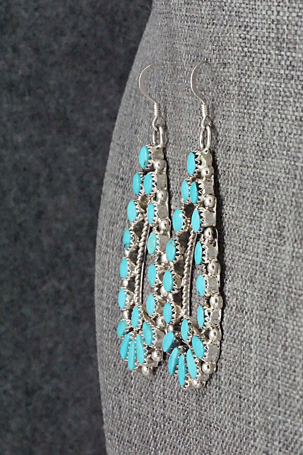 Turquoise & Sterling Silver Earrings - Alicia Wilson