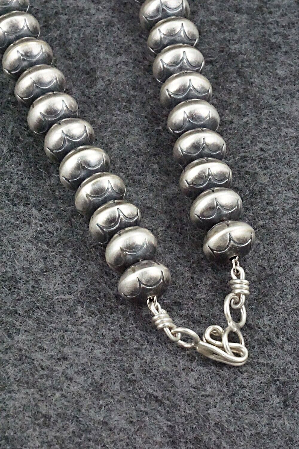 Sterling Silver Navajo Pearl Necklace - Bryannen Halwood