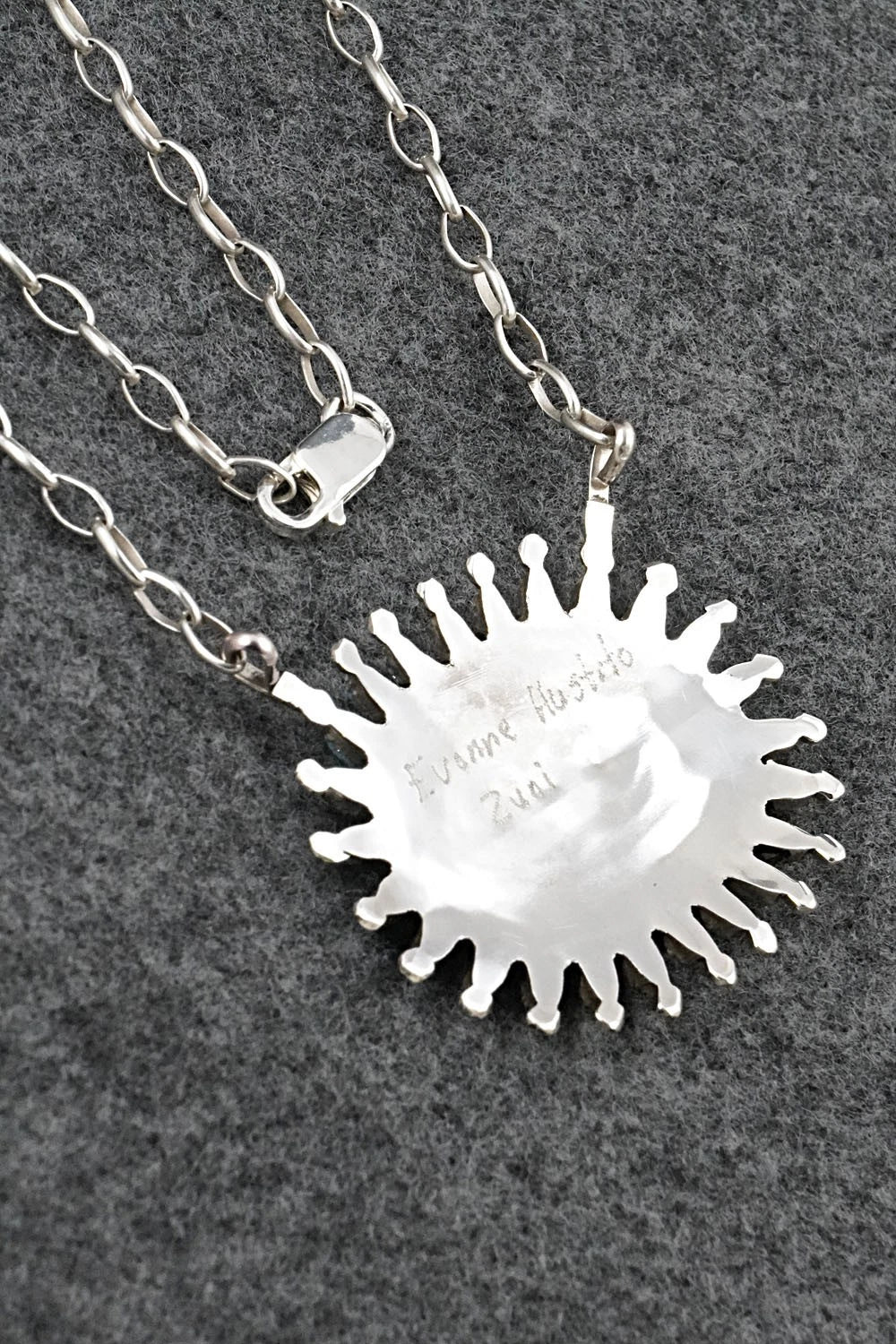 Turquoise & Sterling Silver Necklace - Evonne Hustito