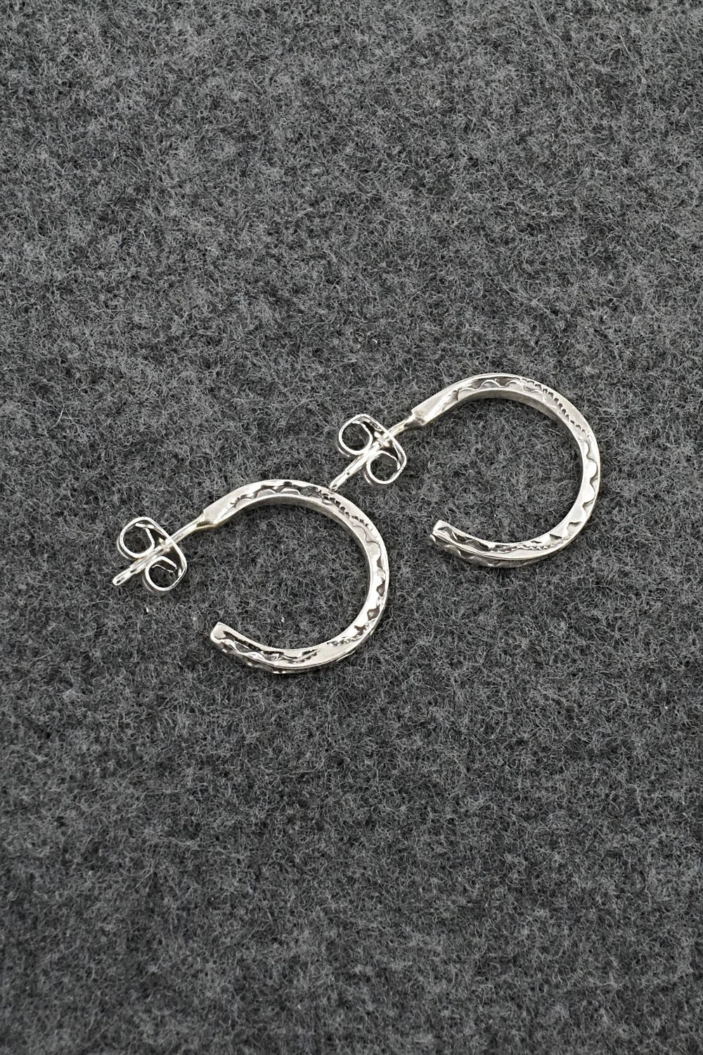 Sterling Silver Hoop Earrings - Elaine Tahe