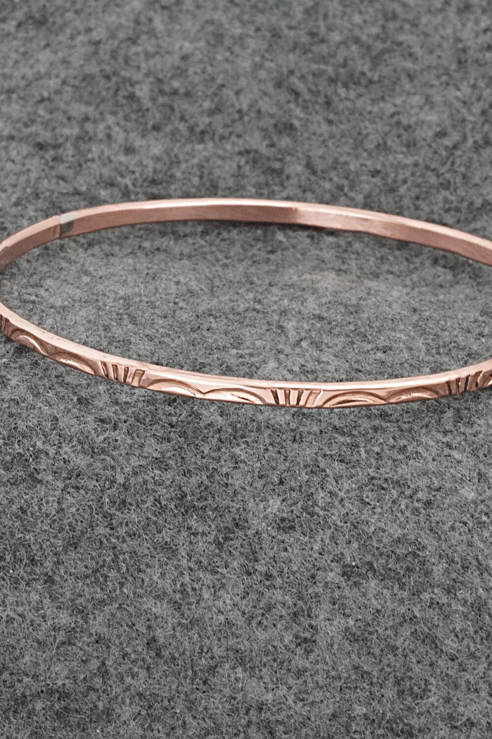 Copper Bangle Bracelet - Elaine Tahe