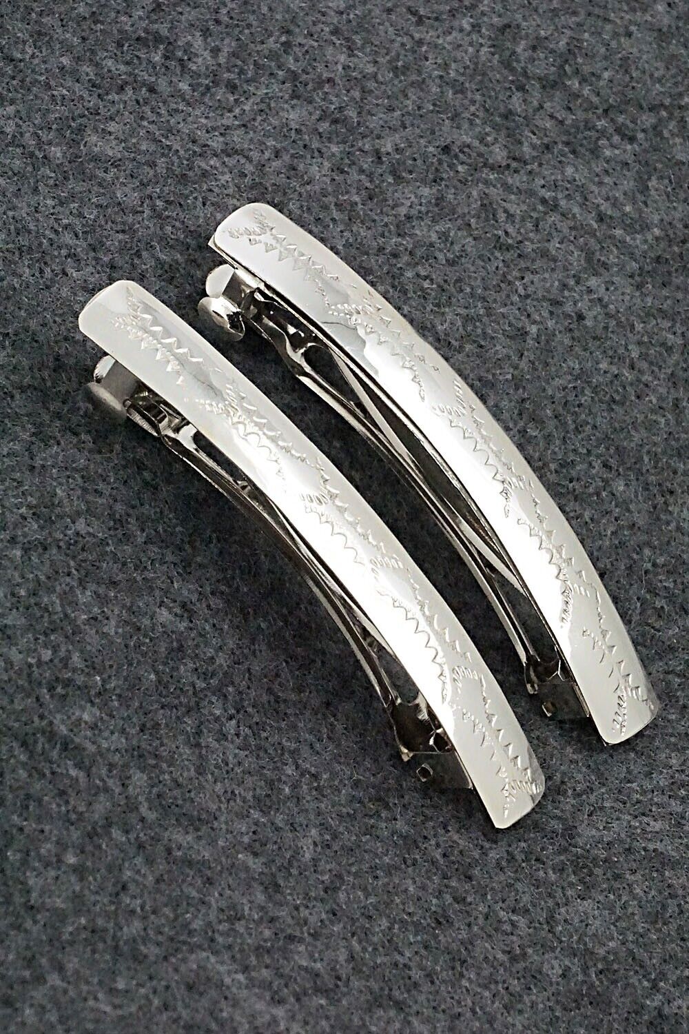 Sterling Silver Hair Barrettes - Randall Dalgai