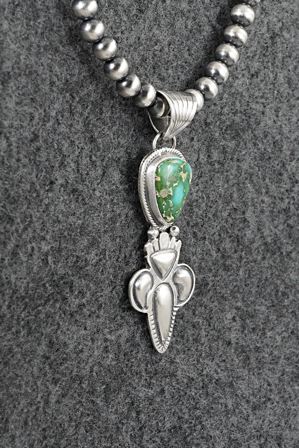 Turquoise & Sterling Silver Necklace - Gary Shorty