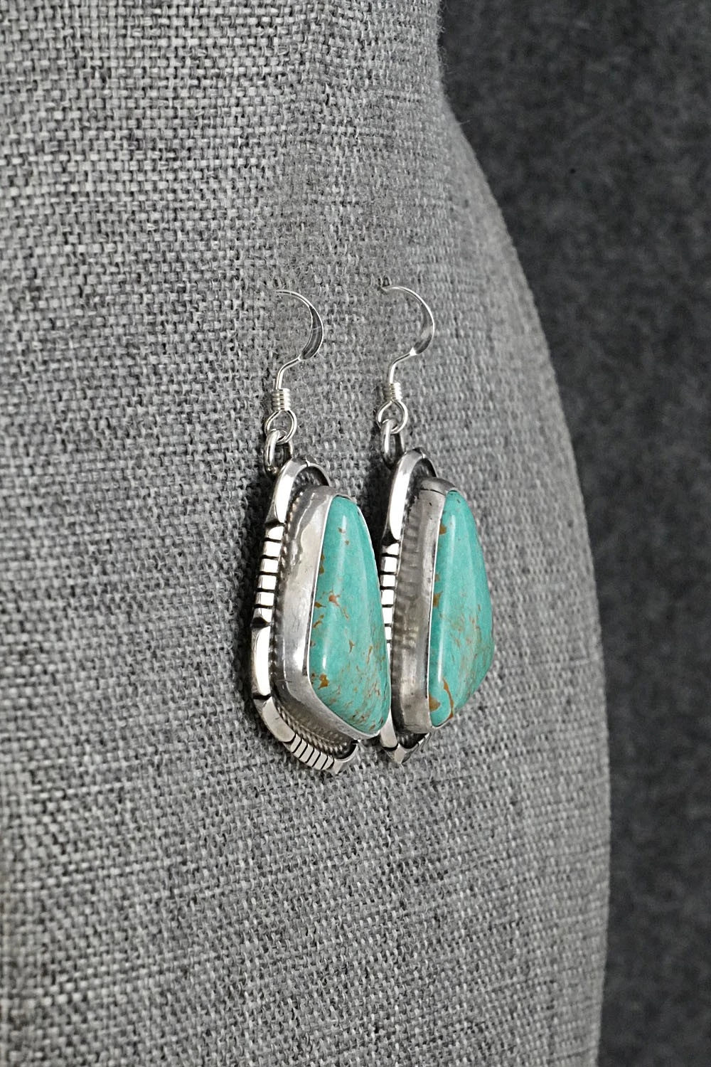 Turquoise & Sterling Silver Earrings - Irene Kee
