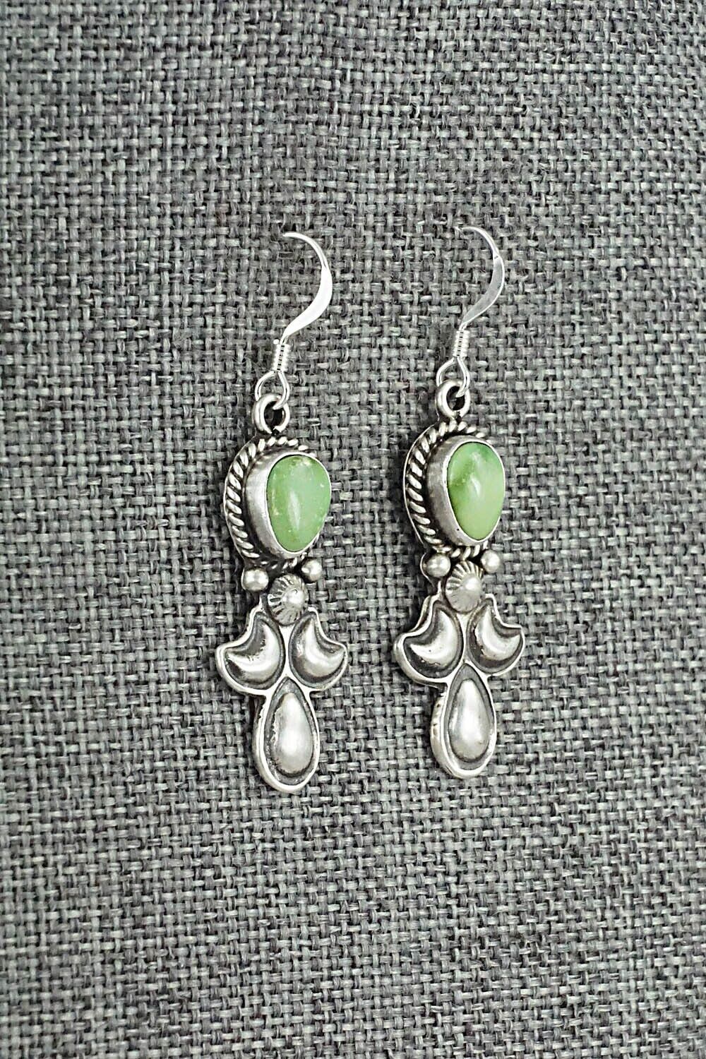 Turquoise & Sterling Silver Earrings - Verley Betone