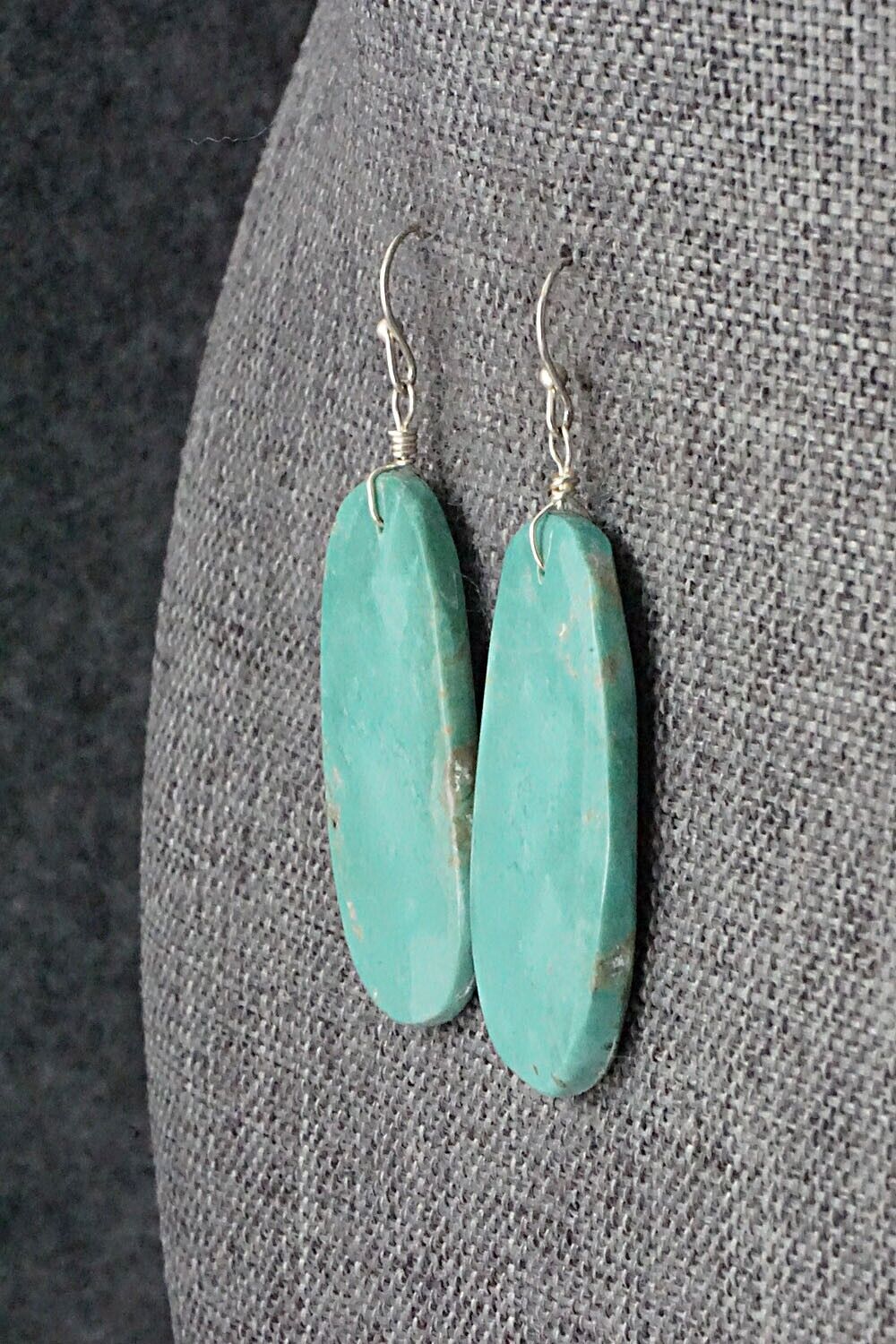 Turquoise & Sterling Silver Earrings - Joe Garcia