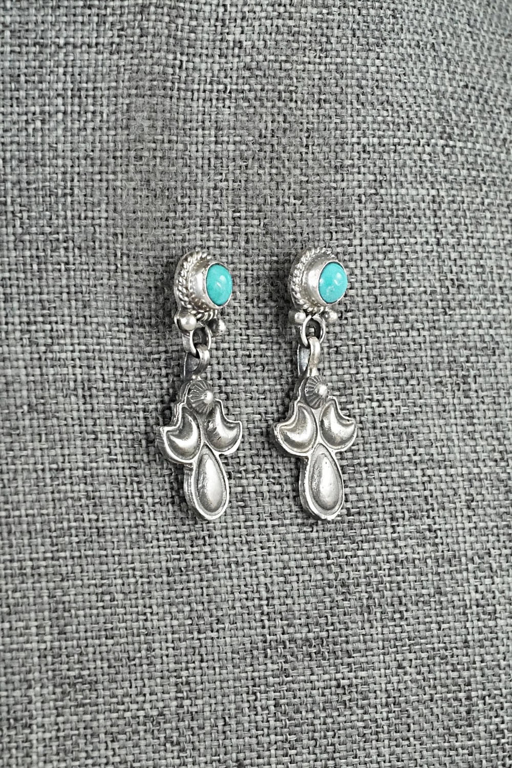 Turquoise & Sterling Silver Earrings - Sharon McCarthy