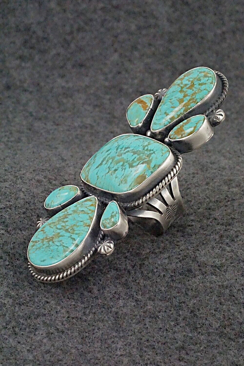 Turquoise & Sterling Silver Ring - Annie Hoskie - 7.5