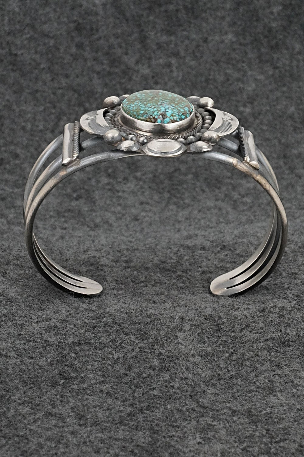 Turquoise & Sterling Silver Bracelet - Leslie Nez