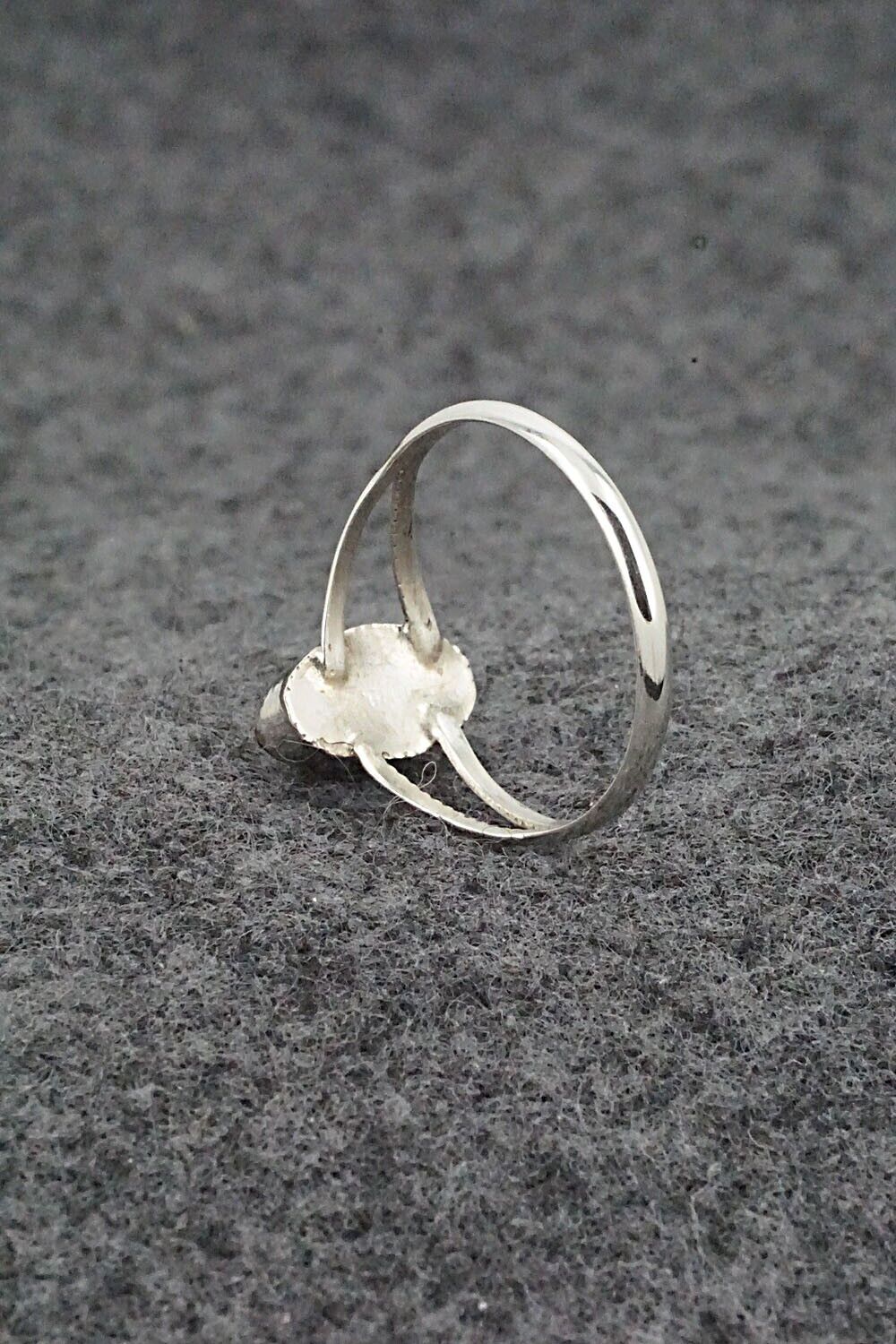 Spiny Oyster & Sterling Silver Ring - Robert Martinez - Size 8.75