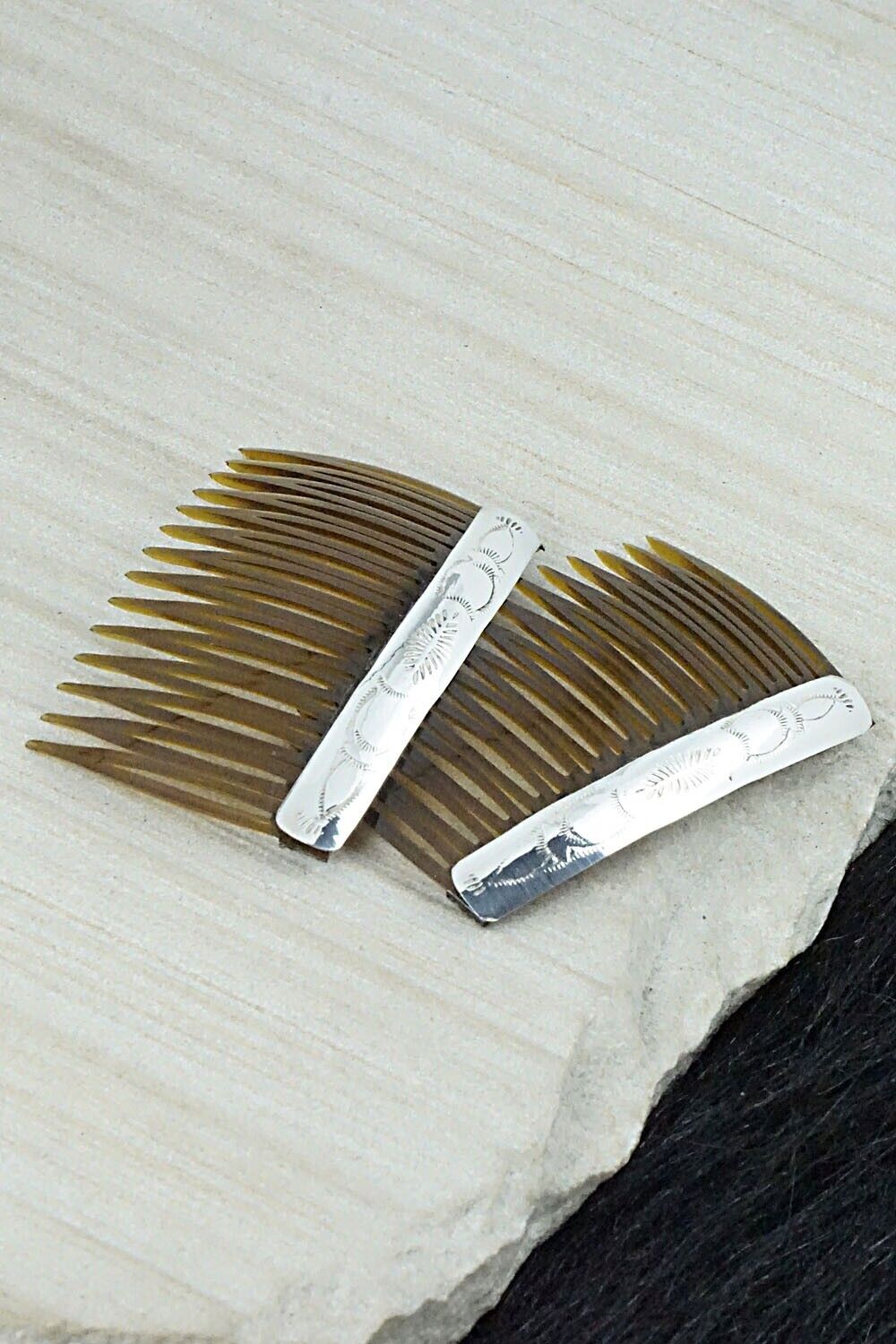 Sterling Silver Hair Combs - Randall Dalgai
