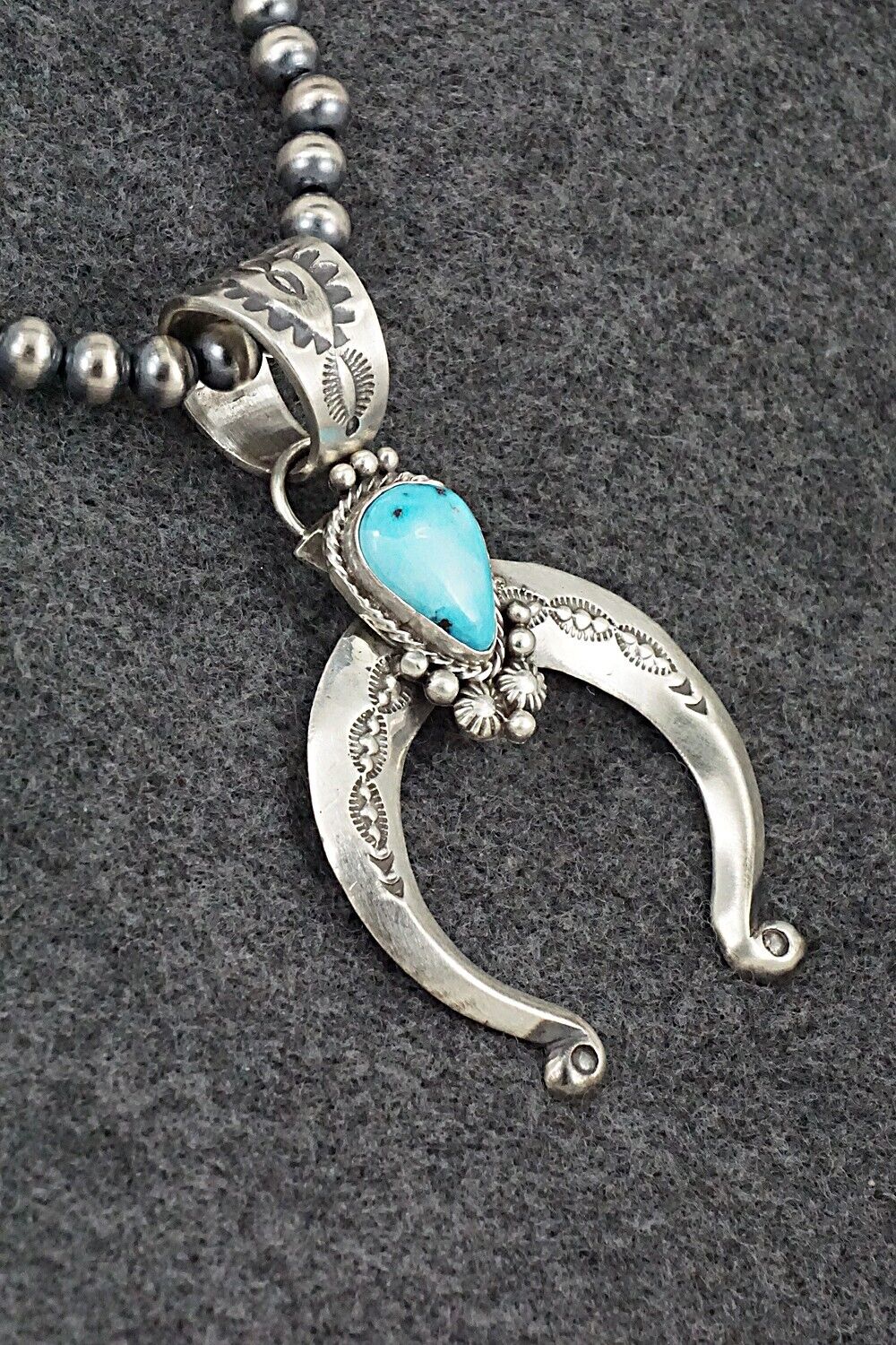 Turquoise & Sterling Silver Necklace - Samuel Yellowhair