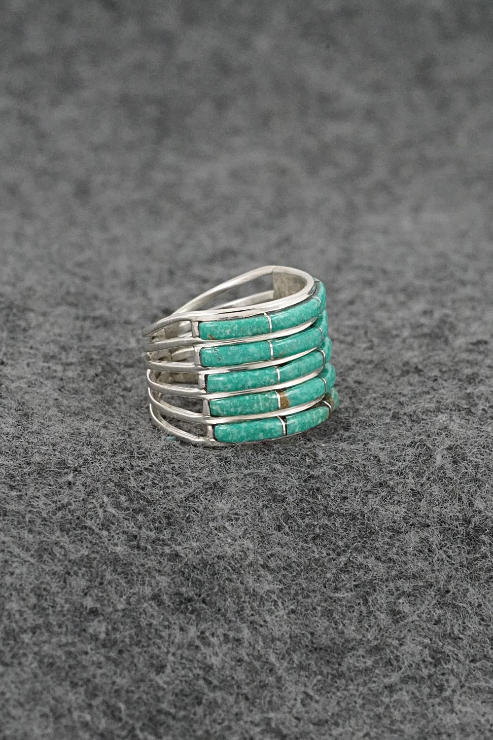 Turquoise & Sterling Silver Ring - Jamie Johnson - Size 6