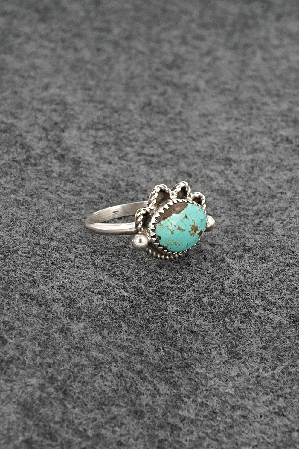 Turquoise & Sterling Silver Ring - Cody Nez - Size 7.5