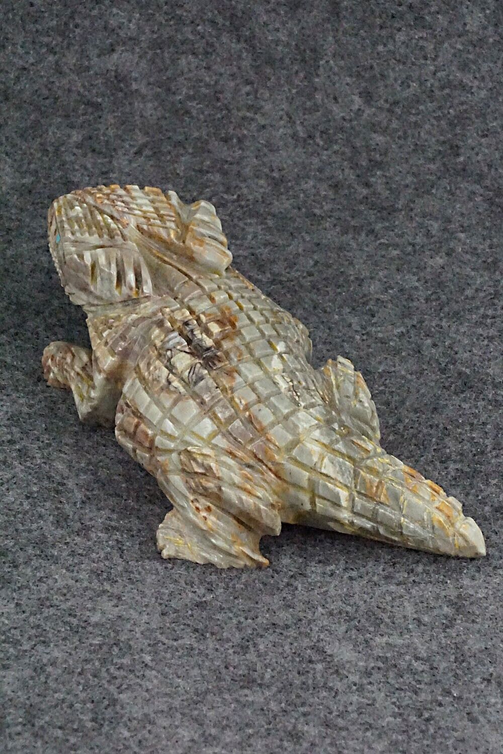 Horned Toad Zuni Fetish Carving - Tony Mackel