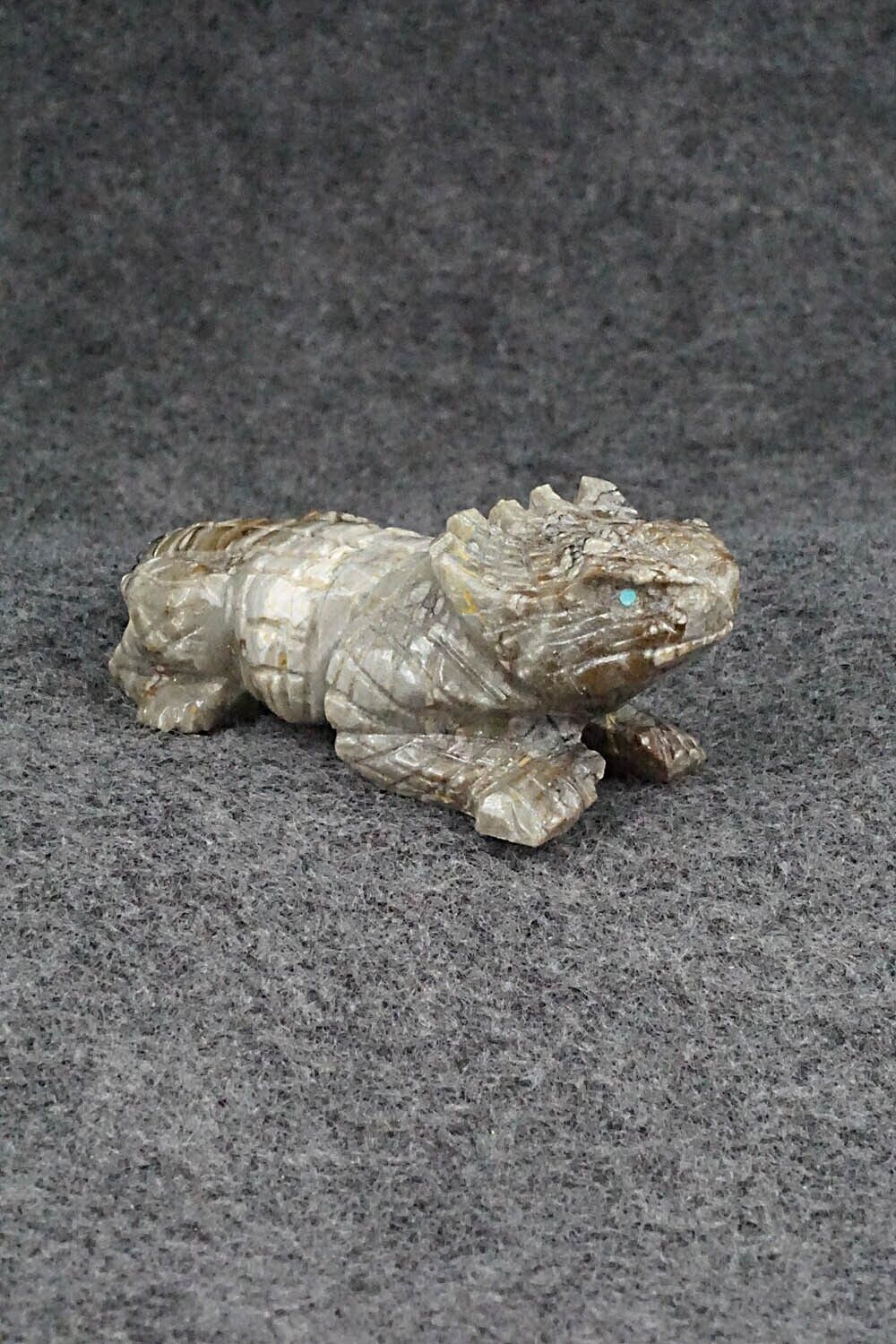 Horned Toad Zuni Fetish Carving - Tony Mackel