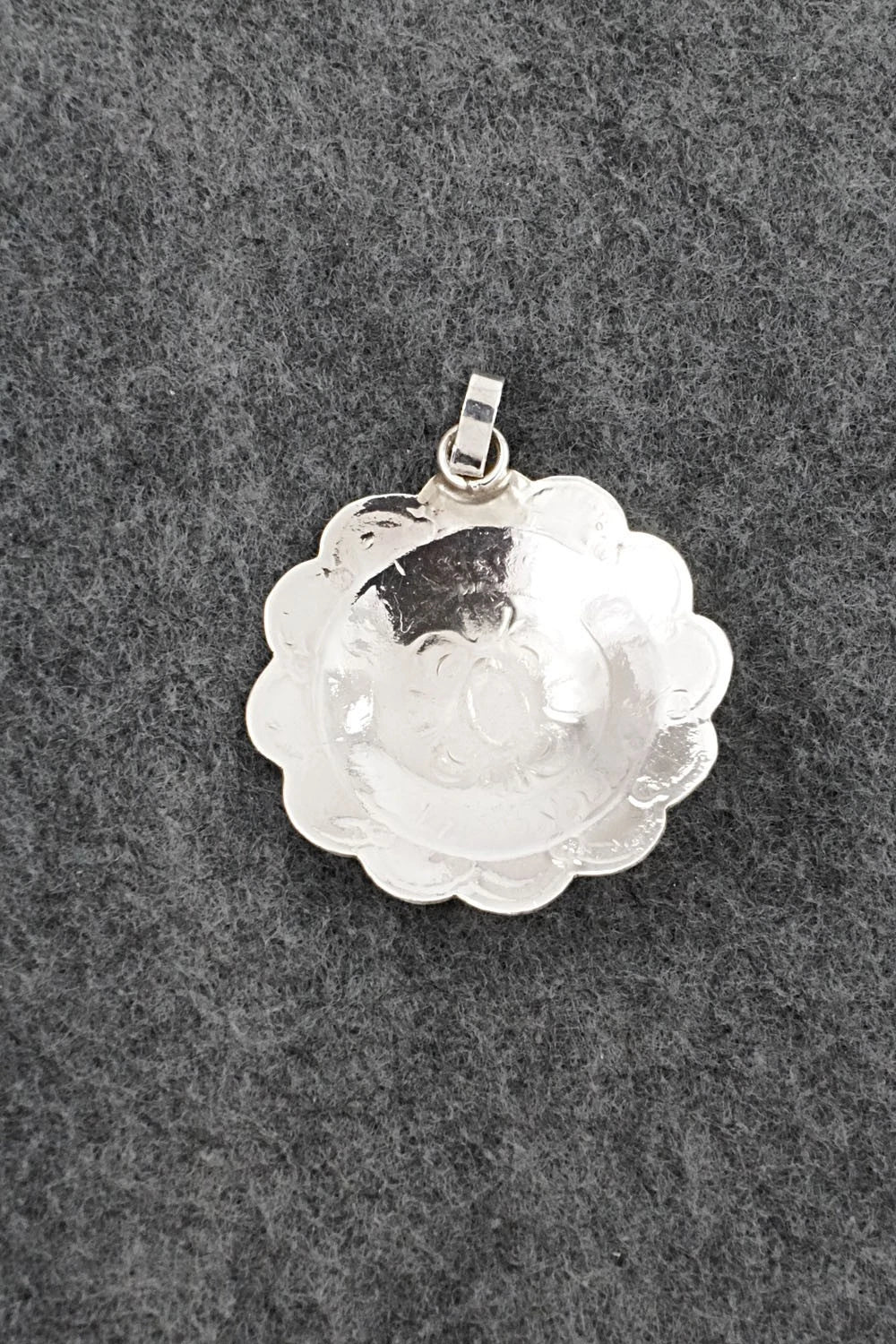 Turquoise & Sterling Silver Pendant - Bertha Begay
