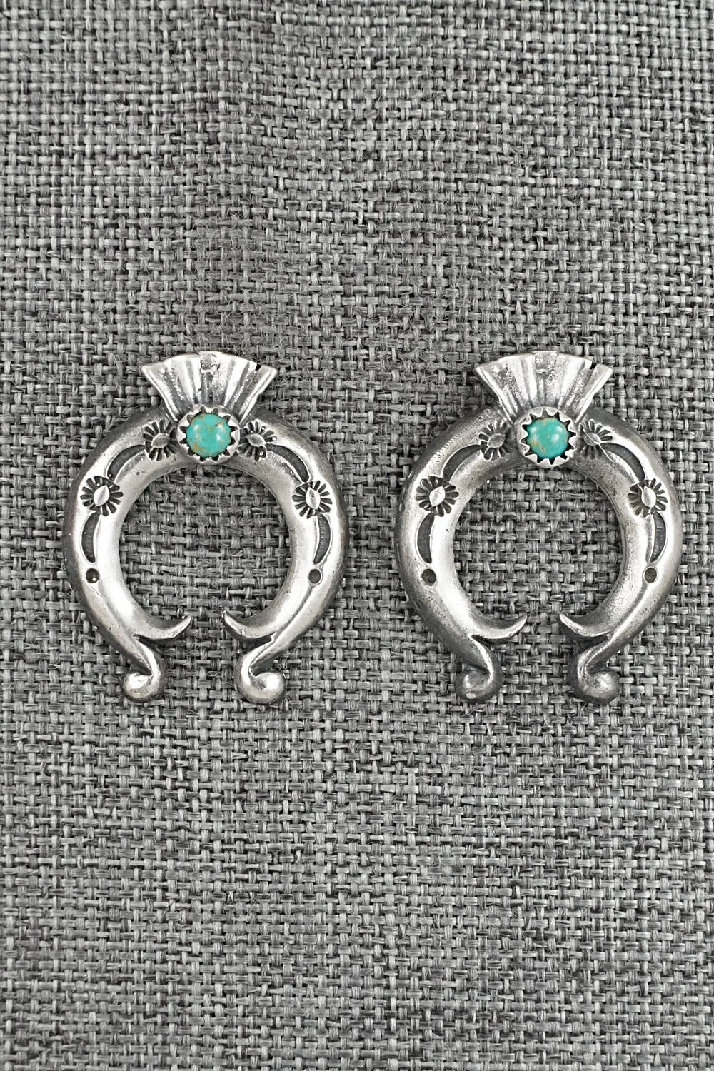 Turquoise & Sterling Silver Earrings - Adrienne Gordon