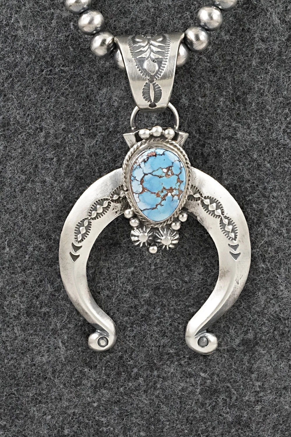 Turquoise & Sterling Silver Necklace - Samuel Yellowhair