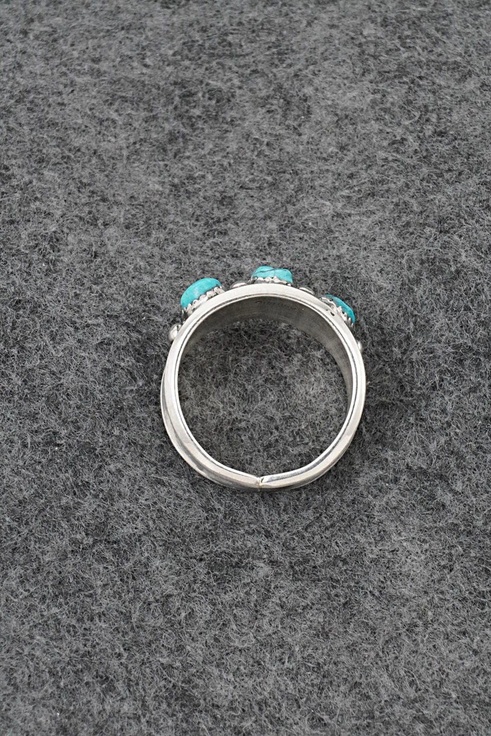 Turquoise & Sterling Silver Ring - Paul Largo - Size 12.5