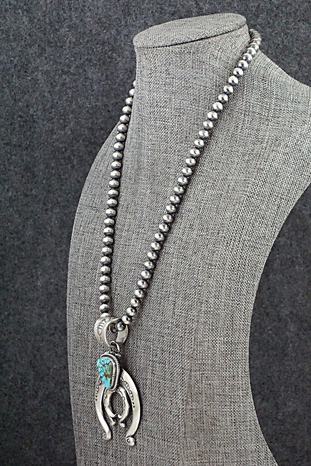 Turquoise & Sterling Silver Necklace - Paige Gordon