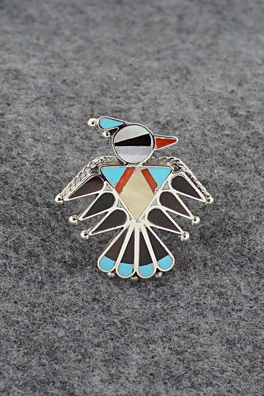 Multi Stone & Sterling Silver Inlay Necklace Set - Adrian Wallace