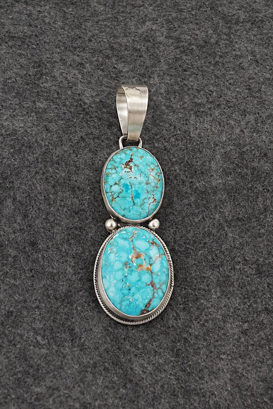 Turquoise & Sterling Silver Pendant - Bobby Johnson