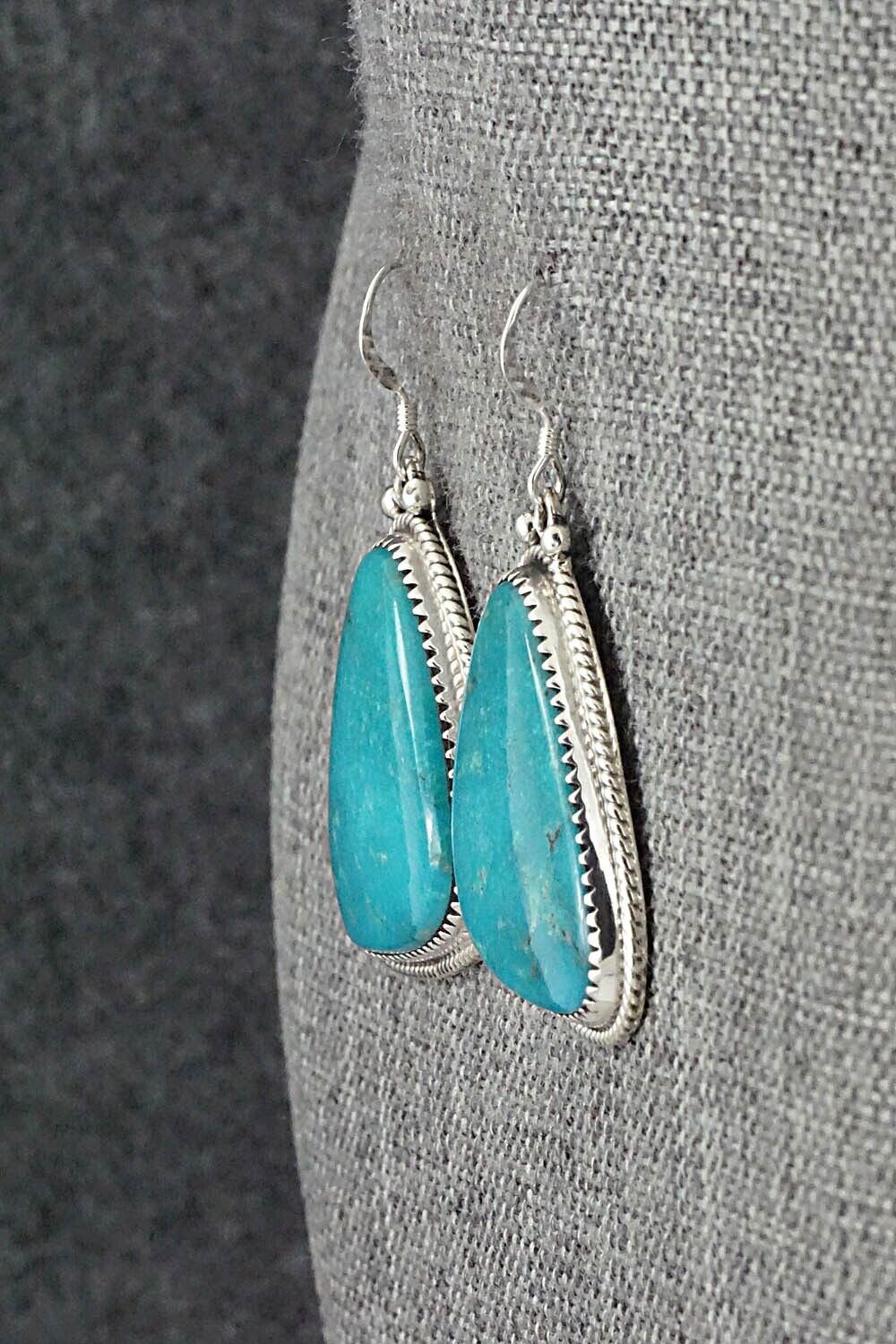 Turquoise & Sterling Silver Earrings - Sharon McCarthy