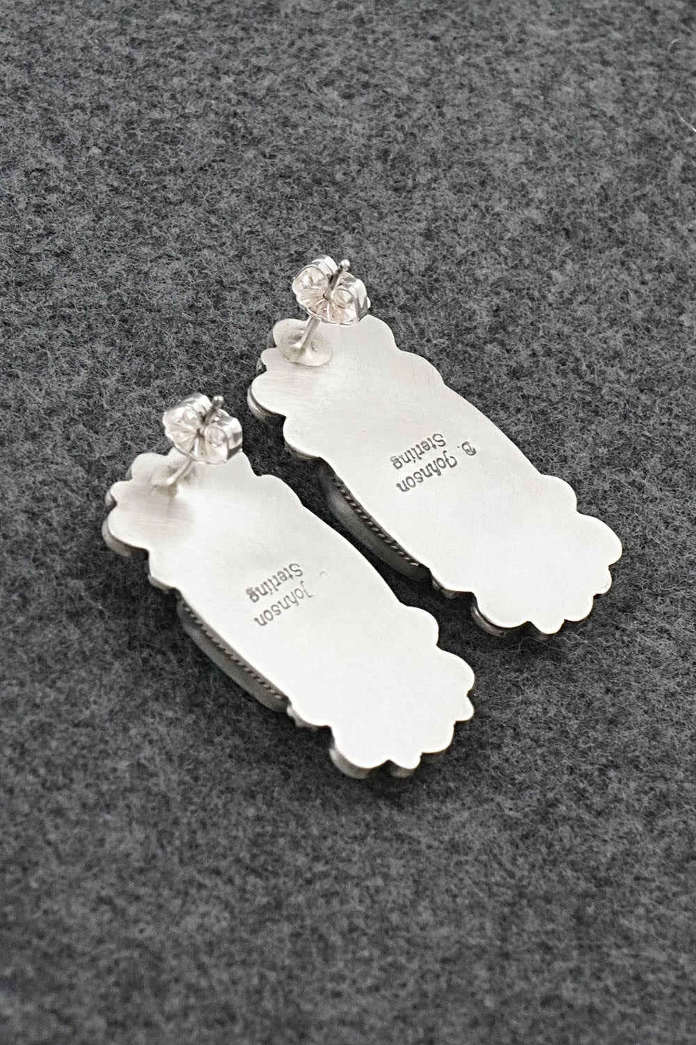 Turquoise & Sterling Silver Earrings - Bobby Johnson