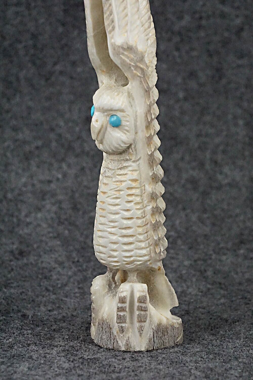 Owl Zuni Fetish Carving - Garrick Weeka