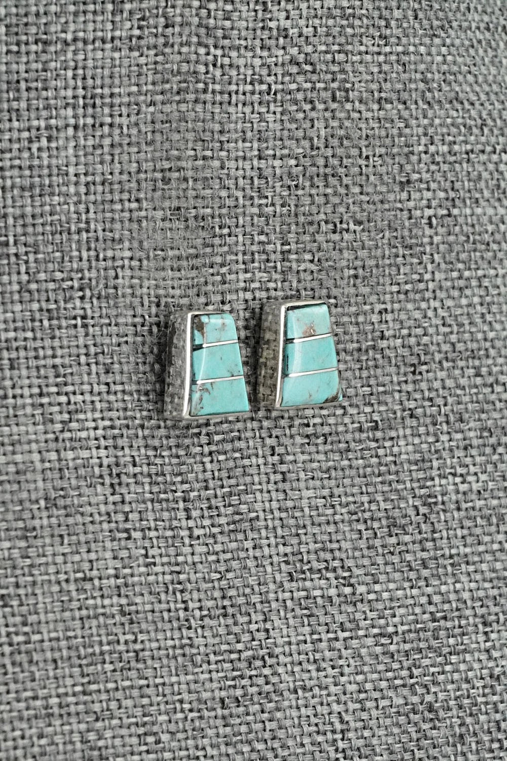 Turquoise and Sterling Silver Earrings - Michelle Haloo