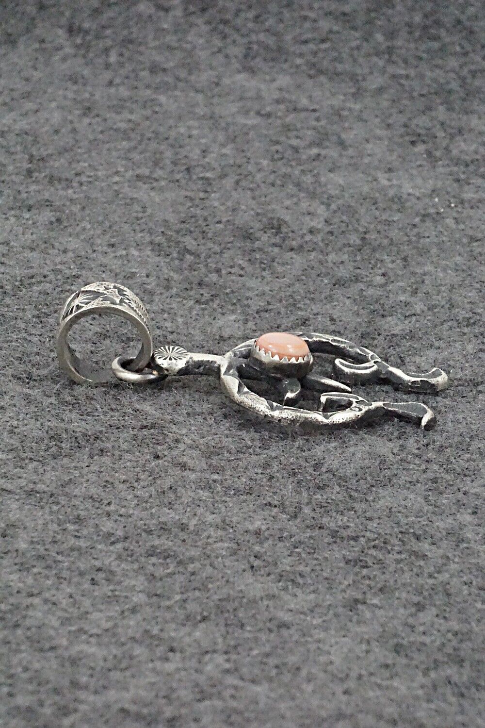 Pink Conch Shell & Sterling Silver Pendant - Kevin Billah