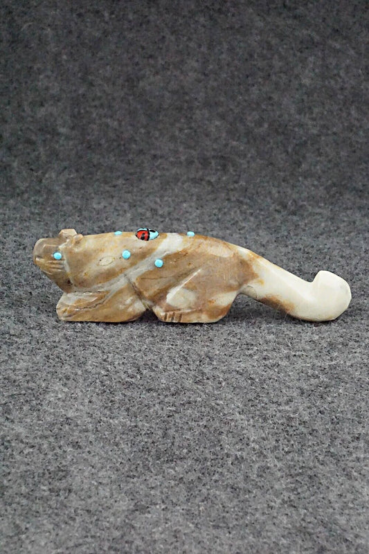 Mountain Lion Zuni Fetish Carving - Danette Laate